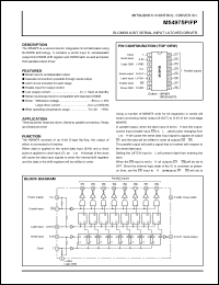 M54975FP datasheet: Bi-CMOS 8-bit serial-input latched driver M54975FP
