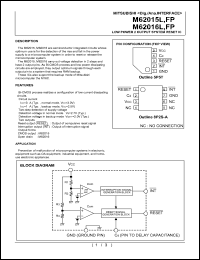 M62016FP datasheet: Low  power 2 output system reset IC M62016FP