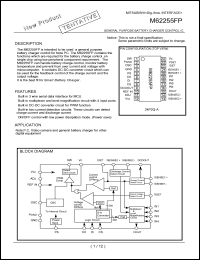 M62255FP datasheet: Standard battery changer controller M62255FP