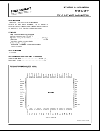 M65530FP datasheet: Triple 10-bit video D-A converter M65530FP