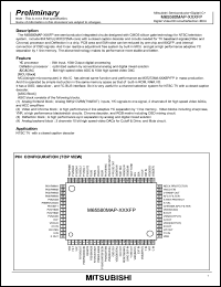 M65580MAP-XXXFP datasheet: Digital video/chroma/deflection+MCU M65580MAP-XXXFP