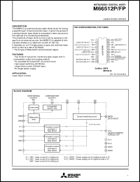 M66512FP datasheet: Laser-diode driver M66512FP