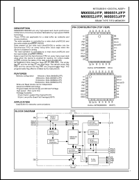 M66851J datasheet: SRAM type FIFO memory M66851J