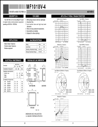 MF1018V-4 datasheet: Filter for the transmitting RF circuit MF1018V-4