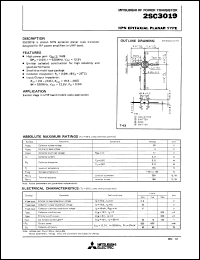 2SC3019 datasheet: NPN epitaxial planar type 2SC3019