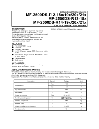 MF-2500DS-R13-181 datasheet: Sone/SDH receiver MF-2500DS-R13-181