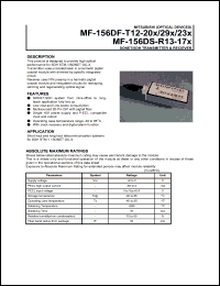MF-156DF-T12-201 datasheet: Sone/SDH transmitter MF-156DF-T12-201