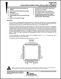 SN74ACT2235-30FN datasheet:  1024 X 9 X 2 ASYNCHRONOUS BIDIRECTIONAL FIFO MEMORY SN74ACT2235-30FN