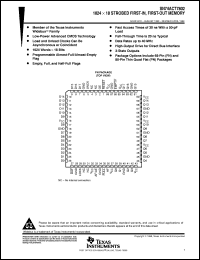 SN74ACT7802-25FN datasheet:  1024 X 18 ASYNCHRONOUS FIFO MEMORY SN74ACT7802-25FN