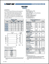 DFA20E48D5 datasheet: Input voltage range:36-72V, output voltage +/-5V (1700mA) dual output DFA20E48D5