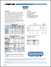 DFA6U12S12 datasheet: 6W,Input voltage range:9-27V, output voltage 12V (500mA) single output DFA6U12S12