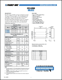 DFC15U48S15 datasheet: Input voltage range:20-60V, output voltage 15V (1000mA) single output DFC15U48S15