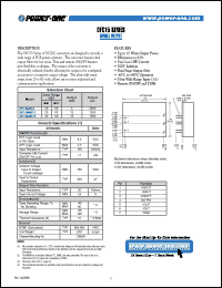 DFC15U48S5 datasheet: Input voltage range:20-60V, output voltage 5V (3000mA) single output DFC15U48S5