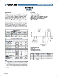 DSN17N12S5 datasheet: 17 Watt, input voltage range:6.5-15.5V, output voltage 5V (3.5A) single output DSN17N12S5