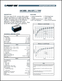 BWD1212 datasheet: 2.5 Watt, input voltage range:9-18V, output voltage +/-12V (0.46A) DC/DC converter BWD1212