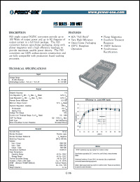 FES150ZD-A datasheet: 300 Watt, input voltage range:36-72V, output voltage 2.5V (5A) DC/DC converter FES150ZD-A