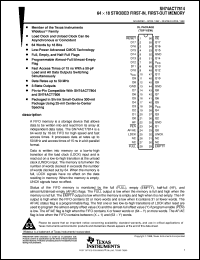 SN74ACT7814-20DLR datasheet:  64 X 18 ASYNCHRONOUS FIFO MEMORY SN74ACT7814-20DLR