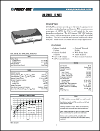 IAS012ZJ datasheet: 12 Watt, input voltage range:34-75V output voltage 15V (0.8A) DC/DC converter IAS012ZJ