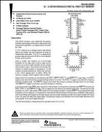 SN74ALS233BDWR datasheet:  16 X 5 ASYNCHRONOUS FIFO MEMORY SN74ALS233BDWR