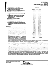 SN74ALVC7804-25DL datasheet:  512 X 18 3.3-V ASYNCHRONOUS FIFO MEMORY SN74ALVC7804-25DL