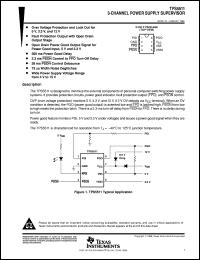 TPS5511D datasheet:  3-CHANNEL POWER SUPPLY SUPERVISOR TPS5511D