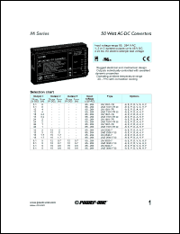 LM1001-7R datasheet: 50 Watt, input voltage range:85-264V output voltage 5.1V (8A) AC/DC converter LM1001-7R