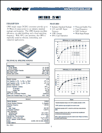 OWS5812 datasheet: 25 Watt, input voltage range:20-60V, output voltage 12V (2.1A) DC/DC converter OWS5812