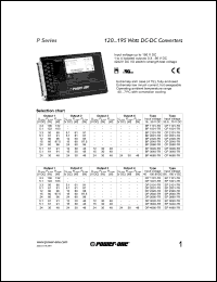 DP1101-7R datasheet: Input voltage range:40-100.8V, output voltage 3.3V, DC/DC converter DP1101-7R