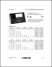 DP1001-7R datasheet: Input voltage range:40-100.8V, output voltage 5.1V, DC/DC converter DP1001-7R