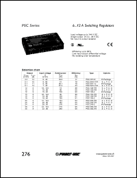 PSC5A10-7iR datasheet: 51 Watt, input voltage range:8-80V, output voltage 5.1V (10A), switching regulator PSC5A10-7iR