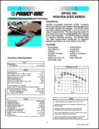 SIP501.8LT datasheet: Input voltage range:4.5-5.5V, output voltage 1.8V,(6A)  non-isolated step-down DC/DC converter SIP501.8LT