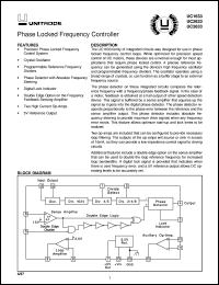 UC3633J datasheet:  PHASE LOCKED FREQUENCY CONTROLLER UC3633J