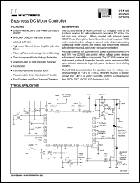 UC3625DW datasheet:  BRUSHLESS DC MOTOR CONTROLLER UC3625DW