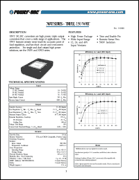 XWT1205-12 datasheet: 150 Watt, input voltage range:10-20V, output voltage 5/+/-12V,(12/+/-3A)  DC/DC converter XWT1205-12