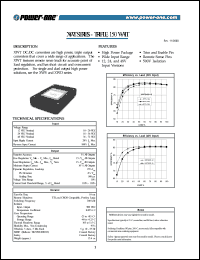 XWT4805-12 datasheet: 150 Watt, input voltage range:36-72V, output voltage 5/+/-12V,(15/+/-4A)  DC/DC converter XWT4805-12