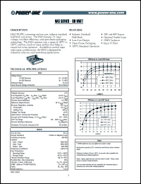 HAS060ZJ-A datasheet: 60 Watt, input voltage range:36-75V, output voltage 15V,(4A)  DC/DC converter HAS060ZJ-A