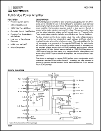 UC3175BQPTR datasheet:  FULL BRIDGE POWER AMPLIFIER UC3175BQPTR