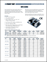 MAP110-4010 datasheet: Input voltage range:85-264V, multiple output voltage,   power supplier MAP110-4010