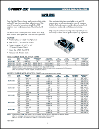 MAP55-4002 datasheet: Input voltage range:110-220V, multiple output voltage , power supplier MAP55-4002