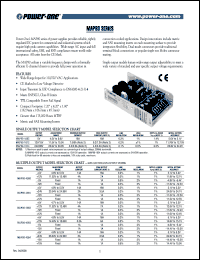 MAP80-1005 datasheet: Input voltage range:110-220V,  output voltage 5V (16A), power supplier MAP80-1005