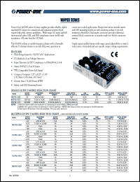 MAP80-4010 datasheet: Input voltage range:110-220V, multiple output voltage , power supplier MAP80-4010