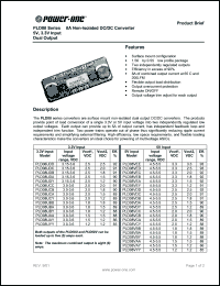 PLD08VEE datasheet: Input voltage: 4.5-5.5V,  output voltage 3.3/3.3V (8A), non-isolated DC/DC converter PLD08VEE