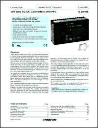 LS4501-7 datasheet: 100 Watt, input voltage: 85-264V,  output voltage 15V (6.5A), AC/DC converter with PFC LS4501-7