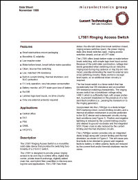 ATTL7581BC datasheet: Ringing access switch ATTL7581BC