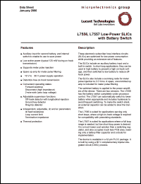 ATTL7557AAU datasheet: Low-power SLIC with battery switch ATTL7557AAU