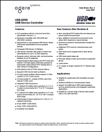 USS820D-DB datasheet: USB device controller USS820D-DB