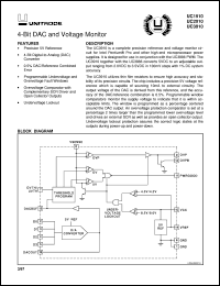 UC3910D datasheet:  4-BIT DAC AND VOLTAGE MONITOR UC3910D