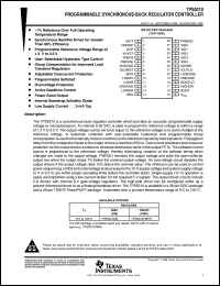 TPS5210DW datasheet:  PROGRAMMABLE SYNCHRONOUS BUCK REGULATOR CONTROLLER TPS5210DW