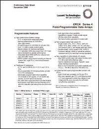 OR4E4-1BA352 datasheet: ORCA Series 4 Field-programmable gate arrays OR4E4-1BA352