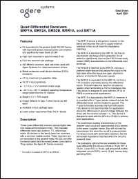 BRF2A16NB datasheet: Quad differential receiver BRF2A16NB